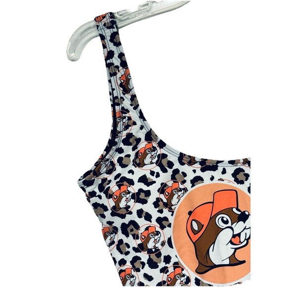 Buc-ees Women's XS Cheetah Logo Print One Piece Swimsuit Bathing Suit Bucees - Picture 4 of 7
